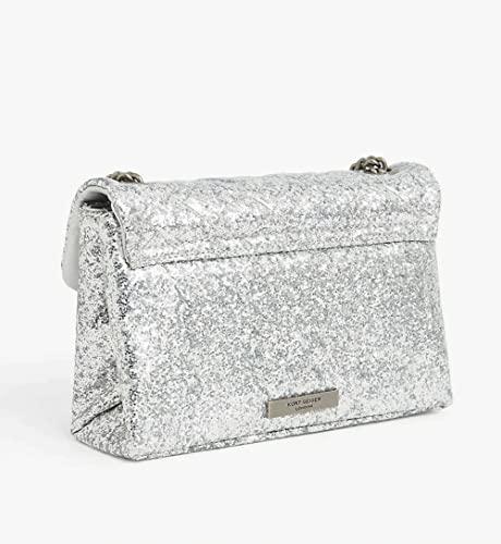 Kurt Geiger London Glitter Medium Kensington Crossbody Silver One Size