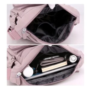 Crossbody Bag for Women Nylon Shoulder Bag Waterproof Lightweight Messenger Purses Multi Pocket Travel Handbag