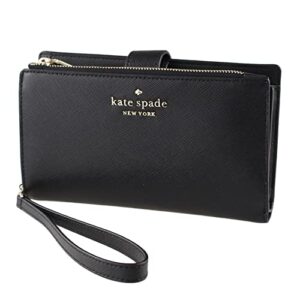 kate spade new york phone wallet wristlet (black)
