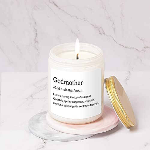 Godmother Gifts, Godmother Gifts for Women, Mothers Day Gift for Godmother - Birthday, Christmas Gifts for Godmother, Godmother Definition Gifts, Godmother Baptism Gifts - 7 oz Lavender Scented Candle
