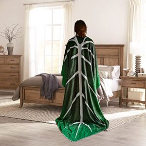 Giant Leaf Shaped Blanket Big Green Leaf Throw Blanket, 87*60 inches Cute Plant Blanket, for Bed, Sofa...