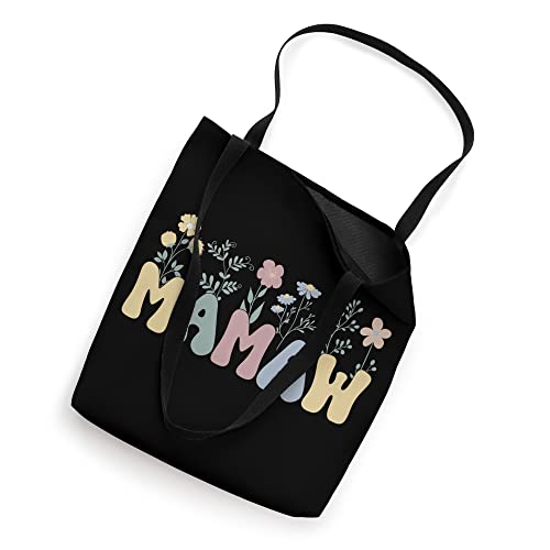 Groovy Mamaw Grandmother Flowers Mamaw Grandma Tote Bag