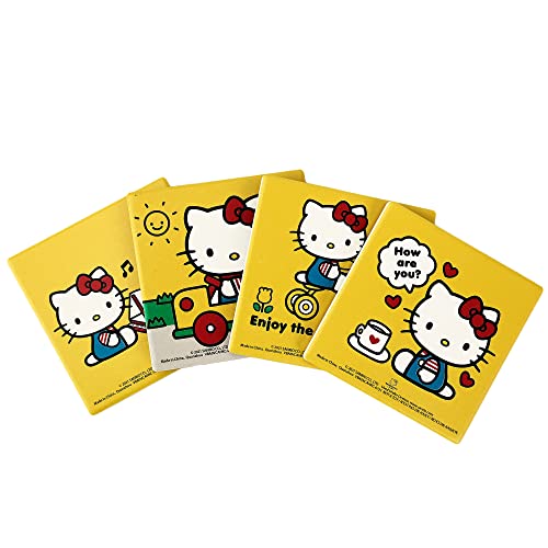 Hello Kitty Ceramic Drink Coaster Set of 4