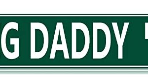 Qianyin Big Daddy Dr Metal Street Tin Sign Novelty Dad Dads Room Funny Vintage Slim Tin Signs 16 x 4 Inch Wall Art Decor Iron Poster for Home Farmhouse Bar Cafe Garage Indoor Outdoor Gift