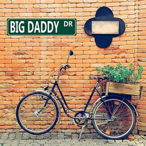 Qianyin Big Daddy Dr Metal Street Tin Sign Novelty Dad Dads Room Funny Vintage Slim Tin Signs 16 x 4 Inch Wall Art Decor Iron Poster for Home Farmhouse Bar Cafe Garage Indoor Outdoor Gift