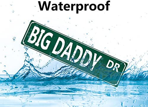 Qianyin Big Daddy Dr Metal Street Tin Sign Novelty Dad Dads Room Funny Vintage Slim Tin Signs 16 x 4 Inch Wall Art Decor Iron Poster for Home Farmhouse Bar Cafe Garage Indoor Outdoor Gift