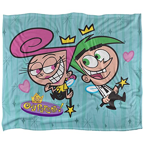 Fairly Odd Parents Blanket, 50"x60" Wanda and Cosmo in Love Silky Touch Super Soft Throw Blanket