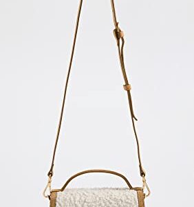 FRAME Women's Le Signature Small Top Handle Bag, Off White Multi, One Size