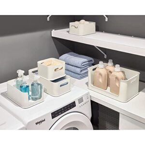 iDesign Recycled Plastic Large Storage Handles, Open Front Bin