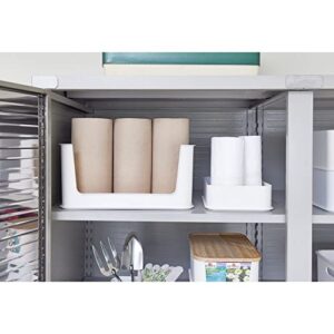 iDesign Recycled Plastic Large Storage Handles, Open Front Bin