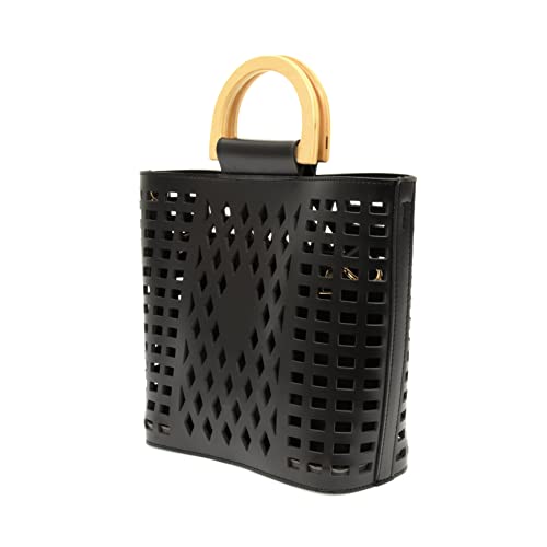 joy susan Madison Cut Out Tote - Black