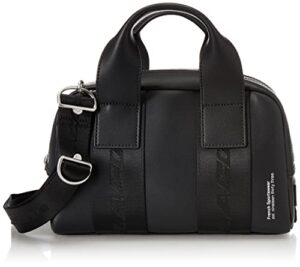 lacoste womens small bowling bag satchel, noir, no size us