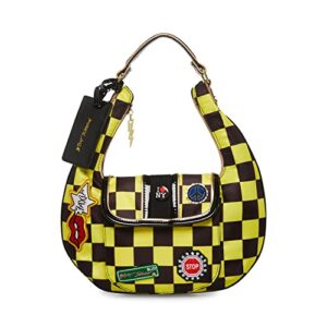 betsey johnson hail shoulder bag, black multi