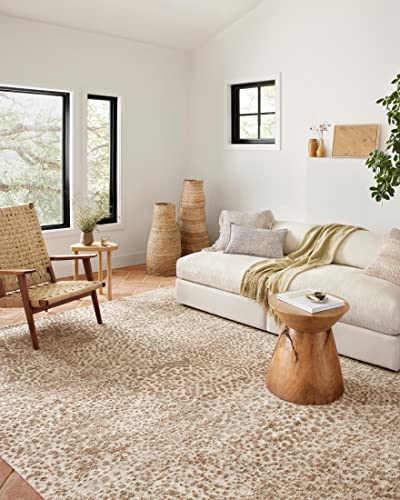 Loloi II Neda Collection NED-02 Ivory/Sand, Transitional 3'-6" x 5'-6" Accent Rug