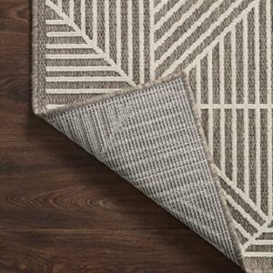 Loloi II Rainier Collection RAI-03 Natural/Ivory, Indoor/Outdoor 2'-2" x 3'-9" Accent Rug