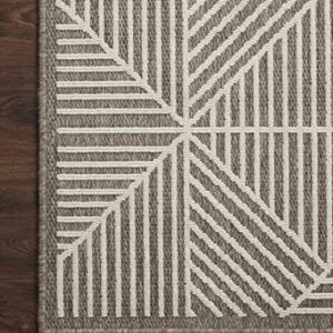 Loloi II Rainier Collection RAI-03 Natural/Ivory, Indoor/Outdoor 2'-2" x 3'-9" Accent Rug