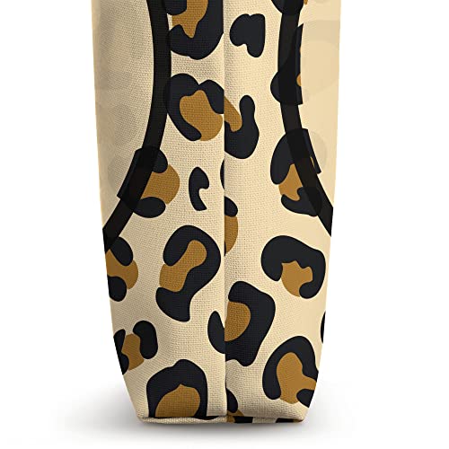 monogram name initial letter D cheetah skin print pattern Tote Bag