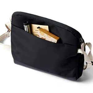 Bellroy City Pouch Plus Premium – (Slim Leather Crossbody Bag) - BlackSand