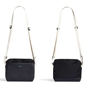 Bellroy City Pouch Plus Premium – (Slim Leather Crossbody Bag) - BlackSand