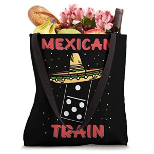 Funny Mexican Trains Dominoes Tote Bag