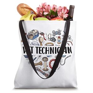 Vet Technician Heart | Veterinarian Technician Vet Tech Tote Bag