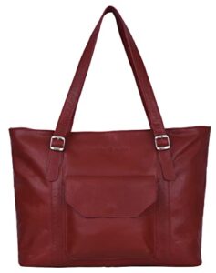 antonio valeria sage red printed leather shoulder bag for women