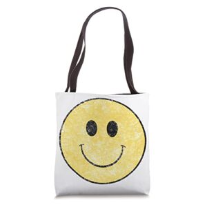 Vintage Smile Happy Face 70's Vibe Tote Bag