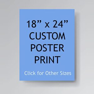 Pera Print - Upload Your Image or Photo - Custom Personalized Photo to Poster Printing, Wall Art Prints (18 x 24 inches), 18x24