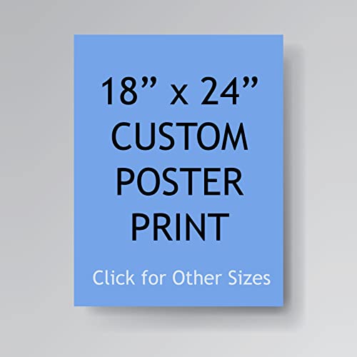 Pera Print - Upload Your Image or Photo - Custom Personalized Photo to Poster Printing, Wall Art Prints (18 x 24 inches), 18x24