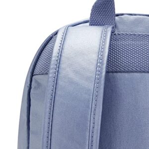 Kipling Matta Up Metallic Backpack Clear Blue Metallic