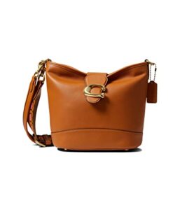 coach soft calf leather tali bucket canyon one size