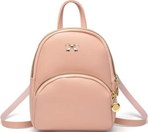 american shield cute casual daypack backpacks fashion small girl women man mini lightweight purse classical basic travel water resistant bag for work event (pink4)