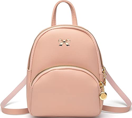 American Shield Cute Casual Daypack Backpacks Fashion Small Girl Women Man Mini Lightweight Purse Classical Basic Travel Water Resistant Bag for Work Event (Pink4)