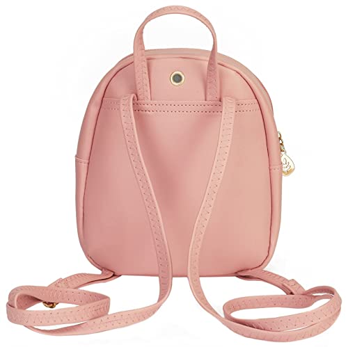 American Shield Cute Casual Daypack Backpacks Fashion Small Girl Women Man Mini Lightweight Purse Classical Basic Travel Water Resistant Bag for Work Event (Pink4)