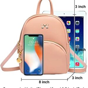 American Shield Cute Casual Daypack Backpacks Fashion Small Girl Women Man Mini Lightweight Purse Classical Basic Travel Water Resistant Bag for Work Event (Pink4)