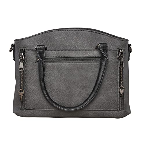 Concealed Carry Carly Satchel by Lady Conceal (Gray)