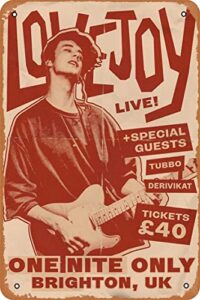 yzixulet 90s lovejoy concert poster retro metal tin vintage sign 12 x 8 inch home bar man cave wall decor 8 x 12 inch