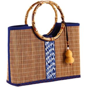 jinyisi bamboo bag, bamboo purse, straw purses for women, straw purse,bamboo bag storage organizer, bamboo bags for women, bamboo silk tote bag, bamboo straw bag