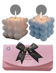 bubble cube candle gifts pack,scented candles for home scented home decor,29 hrs long lasting,house warming gifts new home