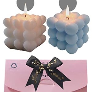 Bubble Cube Candle Gifts Pack,Scented Candles for Home Scented Home Decor,29 hrs Long Lasting,House Warming Gifts New Home