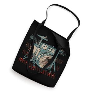 Drummer drums accessories drummer music drummer Tote Bag