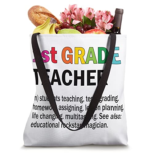 First Grade Teacher Definition 1st Grade Tote Bag