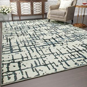 resare-area rug 5×7 ft-neutral modern carpet rug for living room bedroom dining room-machine washable beige area rug for decor decoration