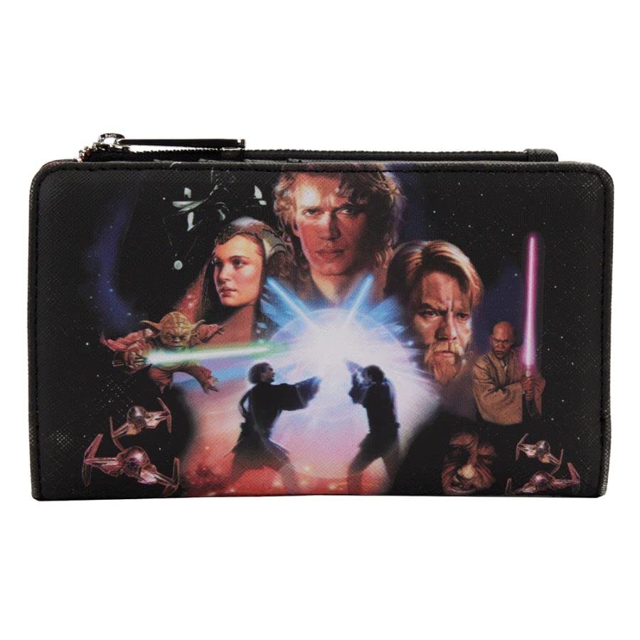 Loungefly Star Wars Trilogy 2 Flap Wallet Star Wars One Size