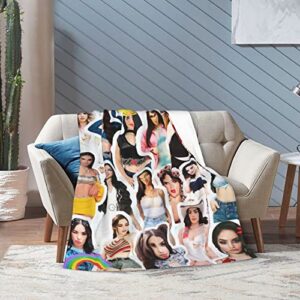 Blanket Kimberly Loaiza Soft and Comfortable Warm Fleece Blanket for Sofa,Office Bed car Camp Couch Cozy Plush Throw Blankets Beach Blankets