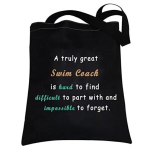 cmnim swimming coach gifts swim coach tote bag swim teacher appreciation gifts thank you swim coach is hard to find (swim coach tote bag)