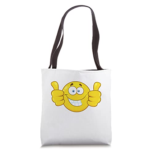 Two Thumbs Up Smiley Face Tote Bag