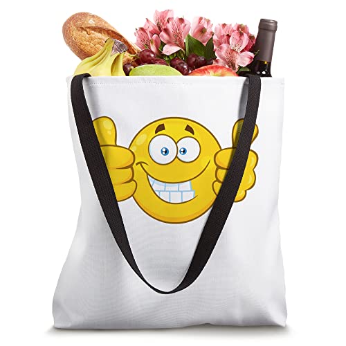 Two Thumbs Up Smiley Face Tote Bag