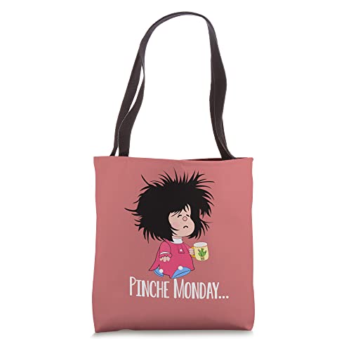 Pinche Monday Funny Sleepy Mafalda Spanish Tote Bag