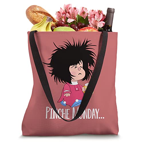 Pinche Monday Funny Sleepy Mafalda Spanish Tote Bag